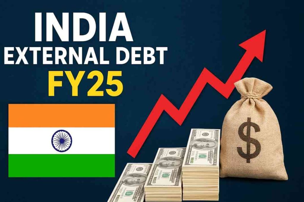 📌 India का External Debt FY25 में रिकॉर्ड लेवल पर – जानें क्या है असर?