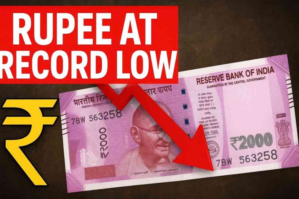 Indian Rupee USD рдХреЗ рдореБрдХрд╛рдмрд▓реЗ Record Low